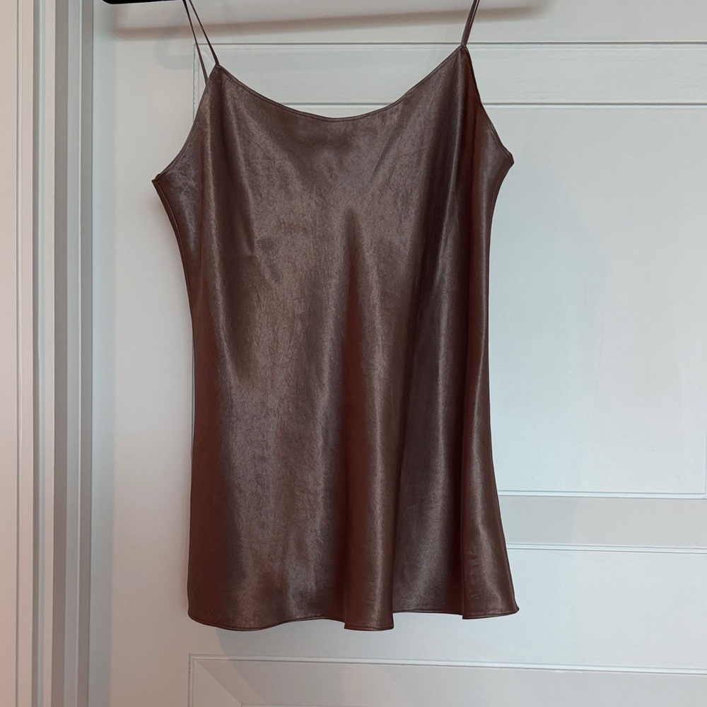 Vince Chocolate Brown Satin Camisole
